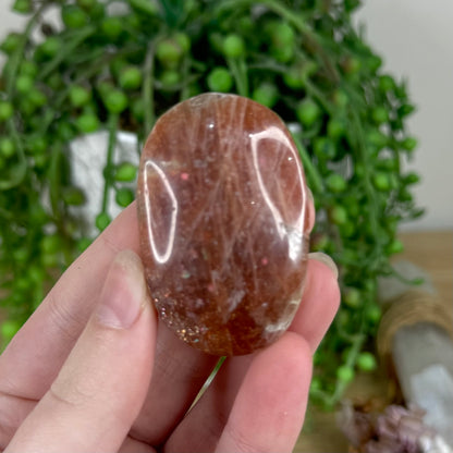 Golden Sunstone Palm Stone (N502)