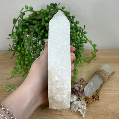 Green Sugar Fluorite Tower (R543)