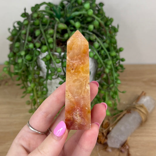 Pink Druzy Agate Point (X455)