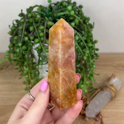 Pink Druzy Agate Point (X459)
