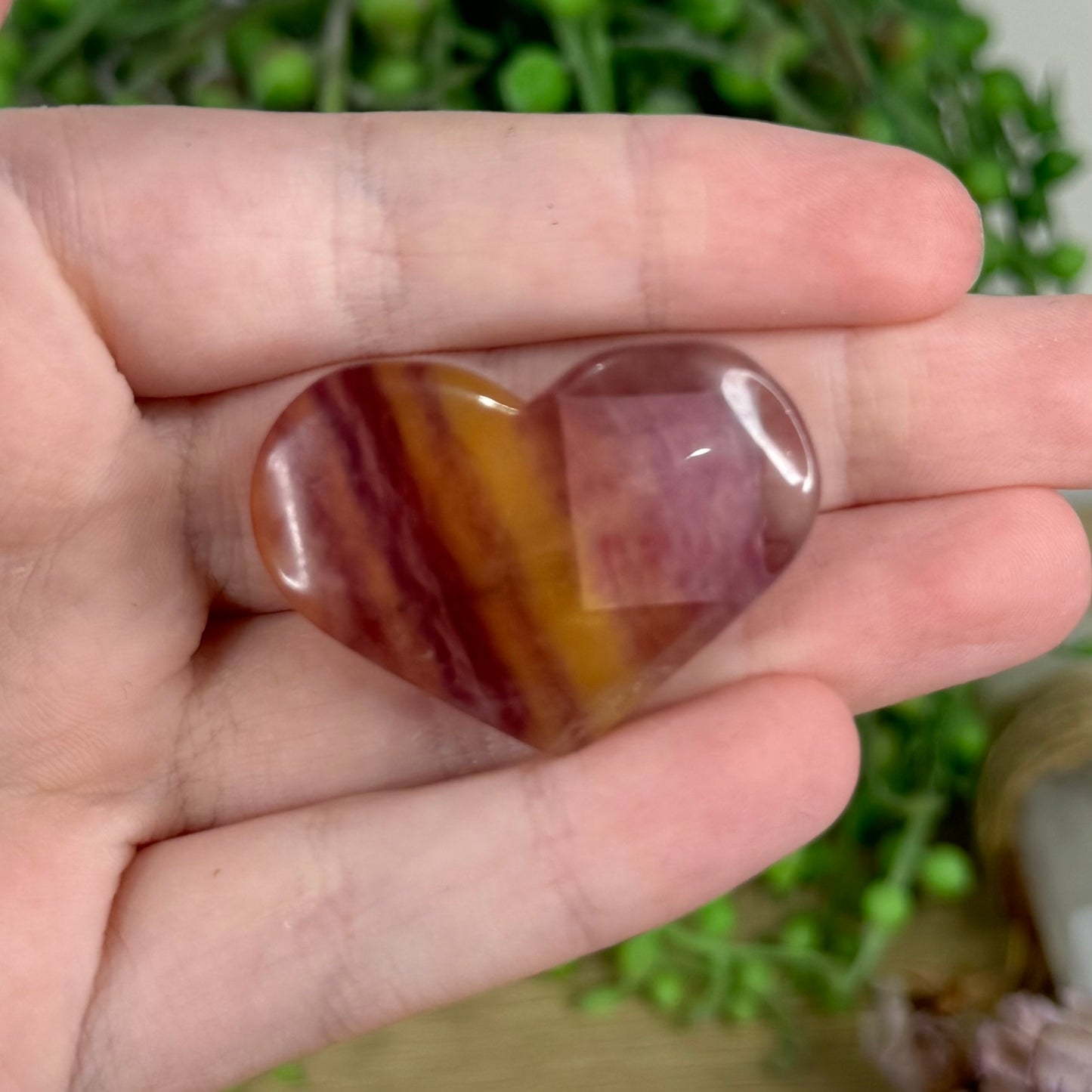 Candy Fluorite Heart (N489)