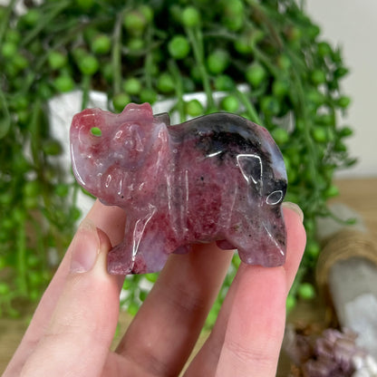 Rhodonite Elephant (N472)