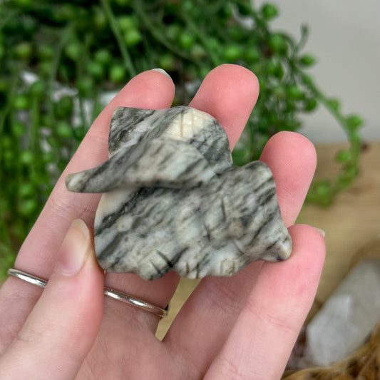 Zebra Jasper Angel Cat (R457)