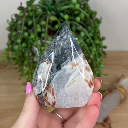 Moss Agate Arch Free Form (X326)