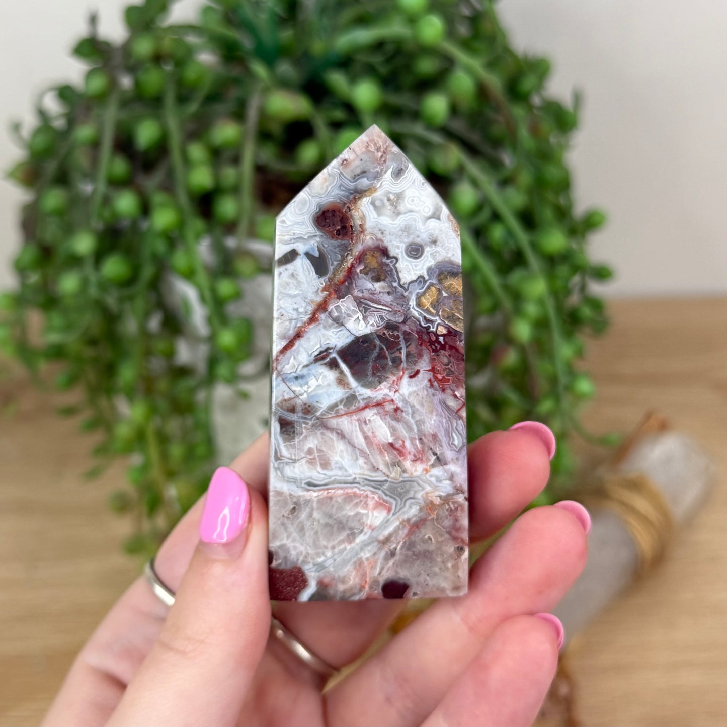 Mexican Crazy Lace Agate Point (X310)
