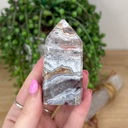 Mexican Crazy Lace Agate Point (X309)