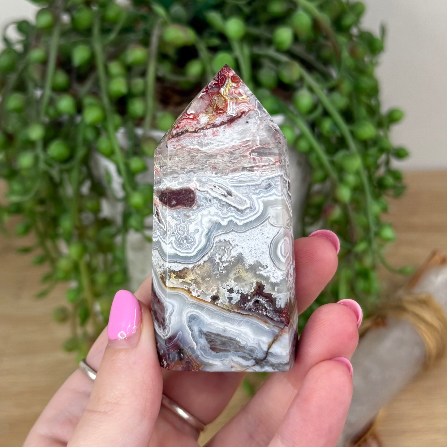 Mexican Crazy Lace Agate Point (X309)