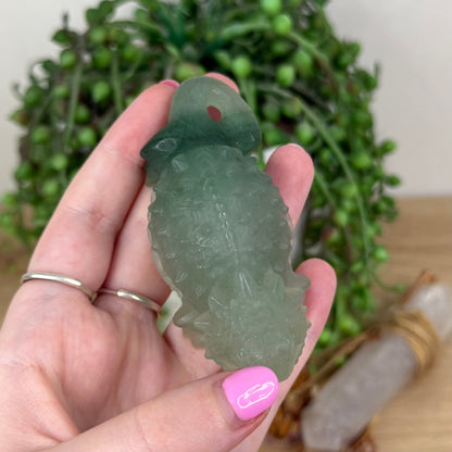 Green Aventurine Bearded Dragon (X392)