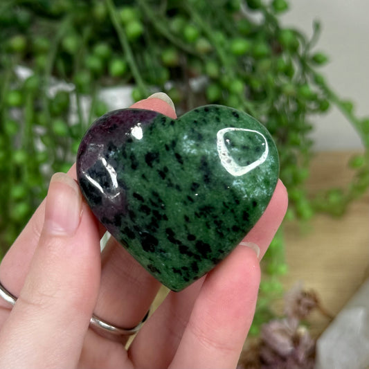 Ruby In Zoisite Heart (R279)