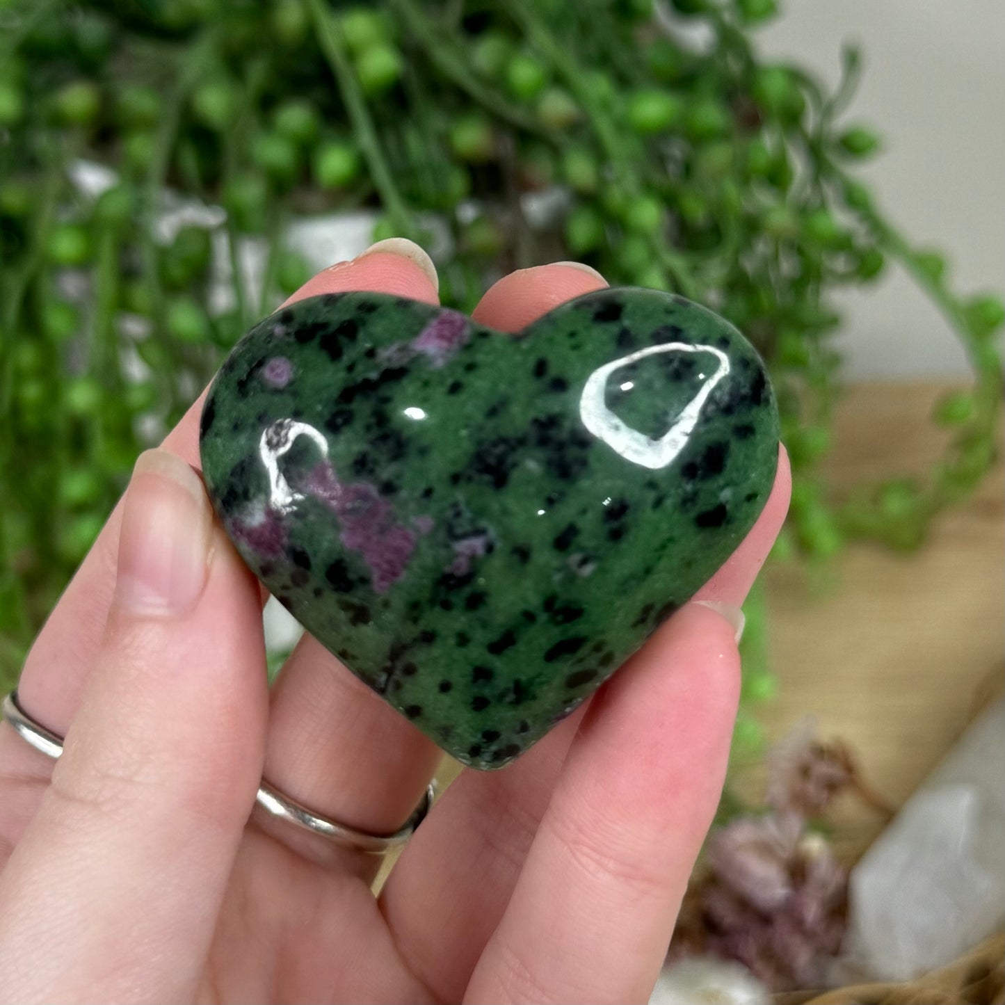 Ruby In Zoisite Heart (R284)