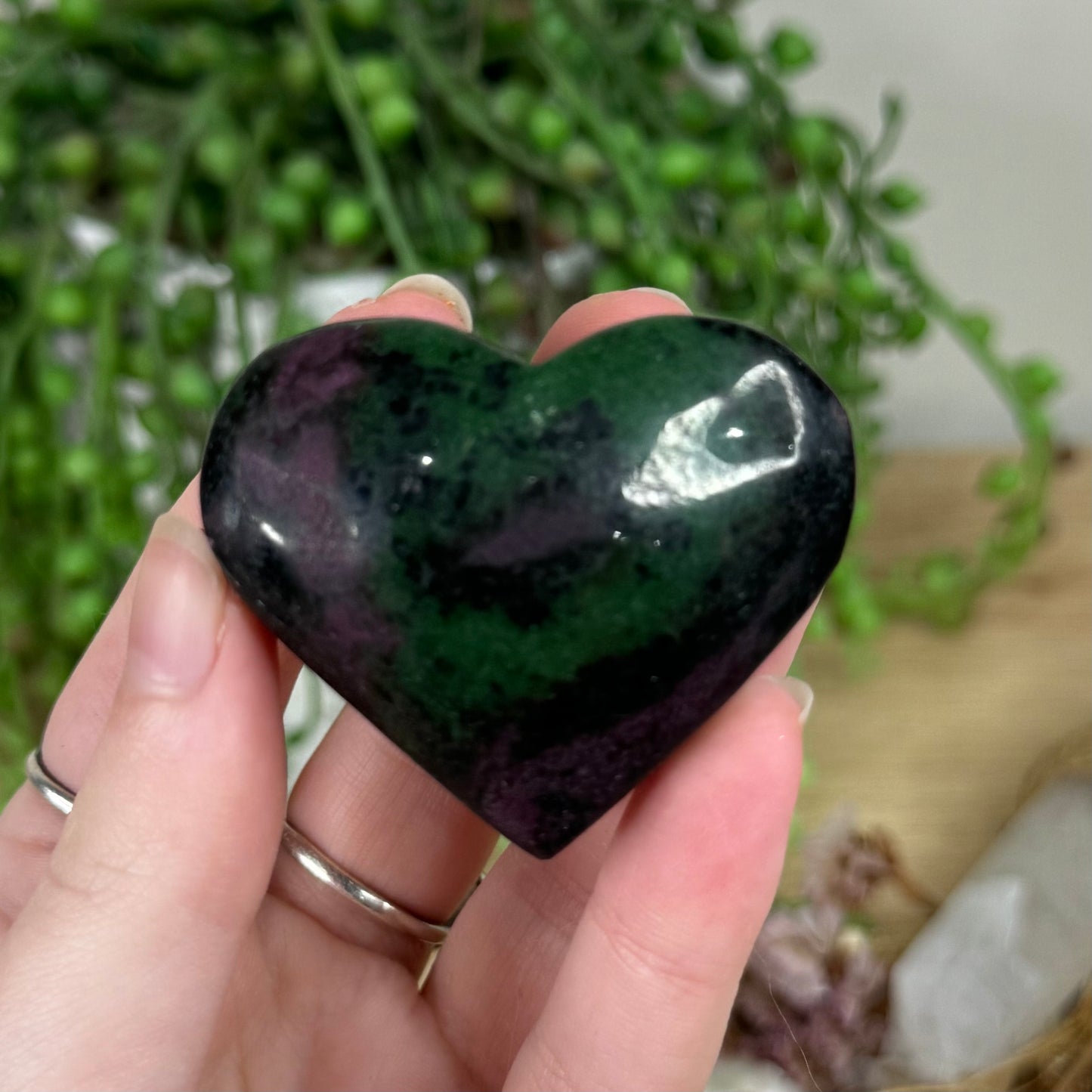 Ruby In Zoisite Heart (R282)
