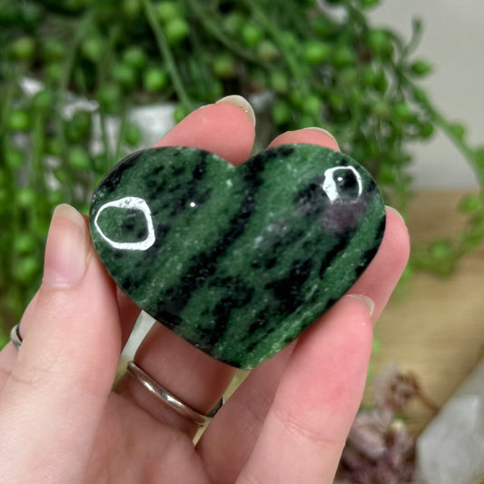 Ruby In Zoisite Heart (R276)
