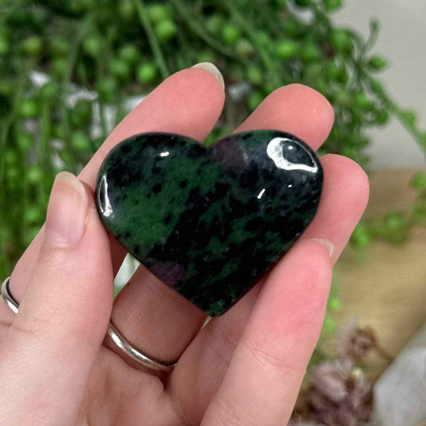 Ruby In Zoisite Heart (R272)