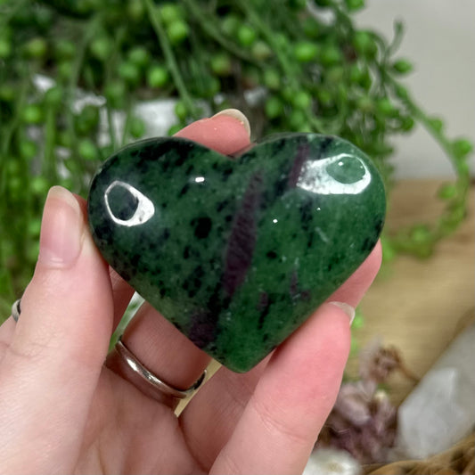 Ruby In Zoisite Heart (R283)