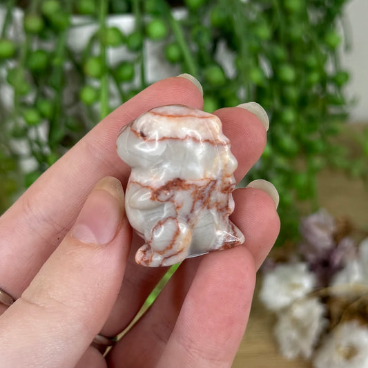 Red Vein Jasper Chubby Dino (N425)