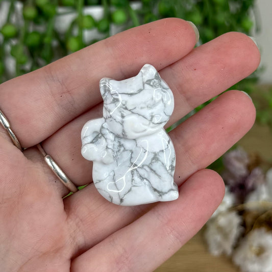 Howlite Cat (N317)