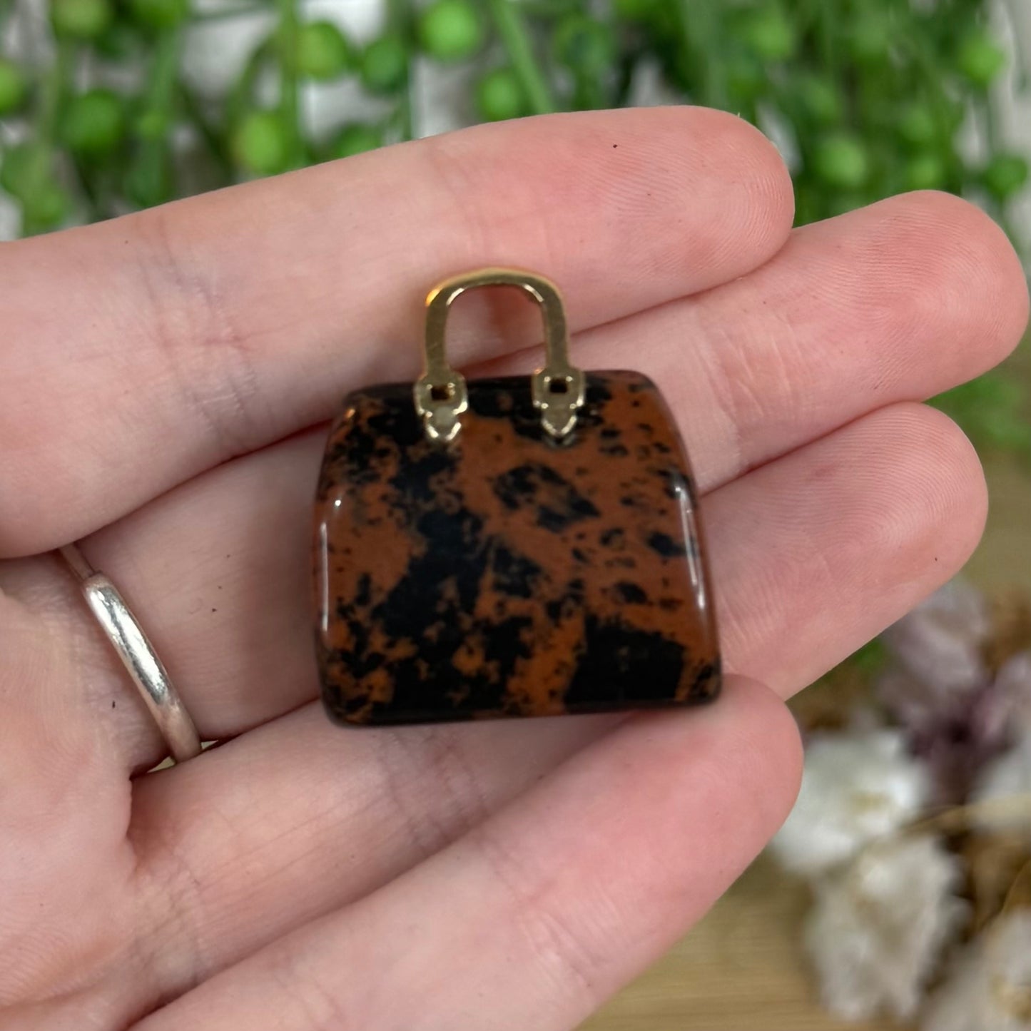 Mahogany Obsidian Bag