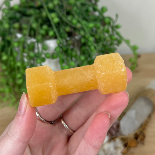 Yellow Calcite Dumbbell (R584)