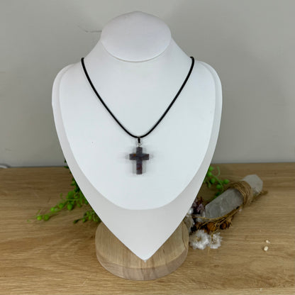 Ocean Jasper Cross Necklace (M902)