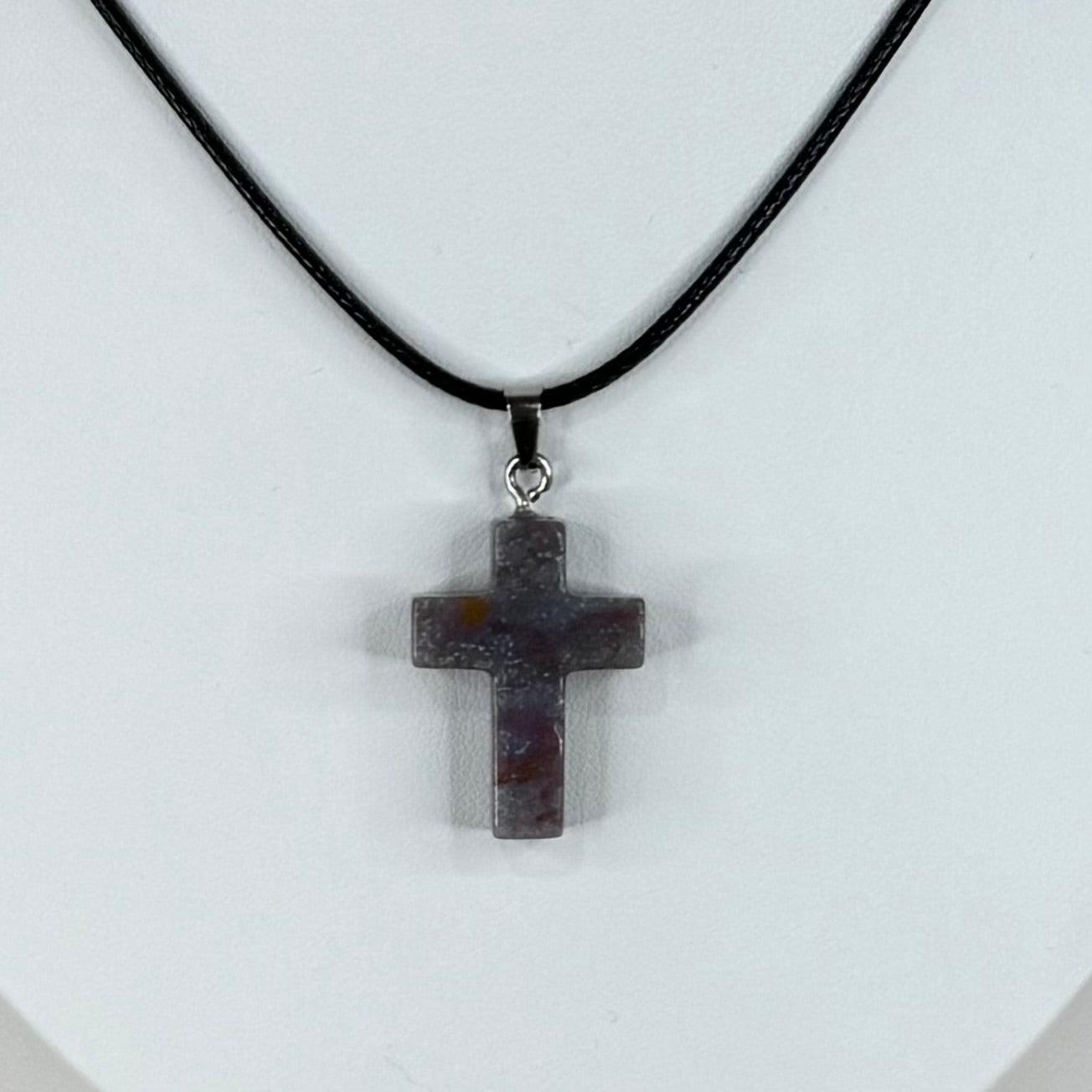 Ocean Jasper Cross Necklace (M902)