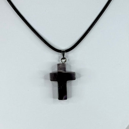 Dream Amethyst Cross Necklace (M913)