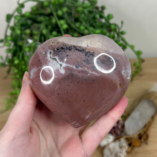 Ocean Jasper Heart (E766)