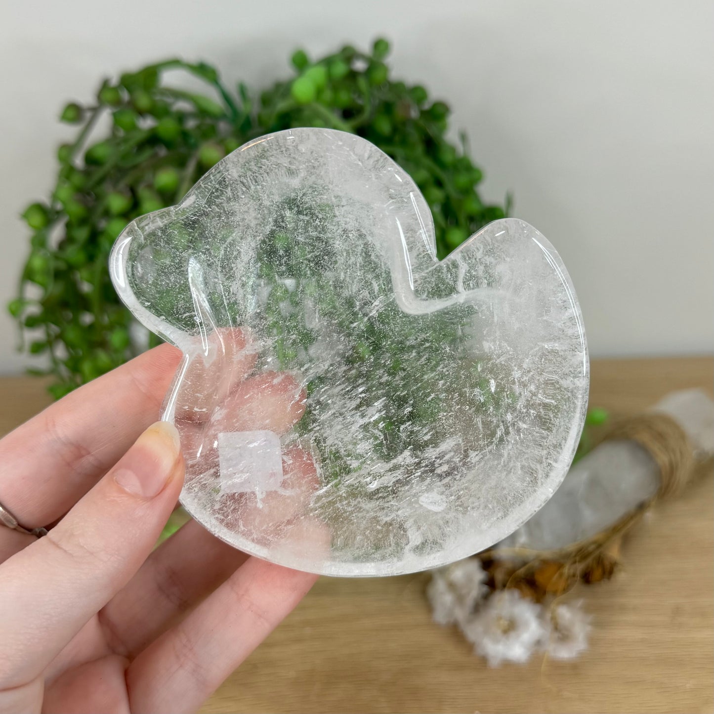 Clear Quartz Duck Bowl (N345)