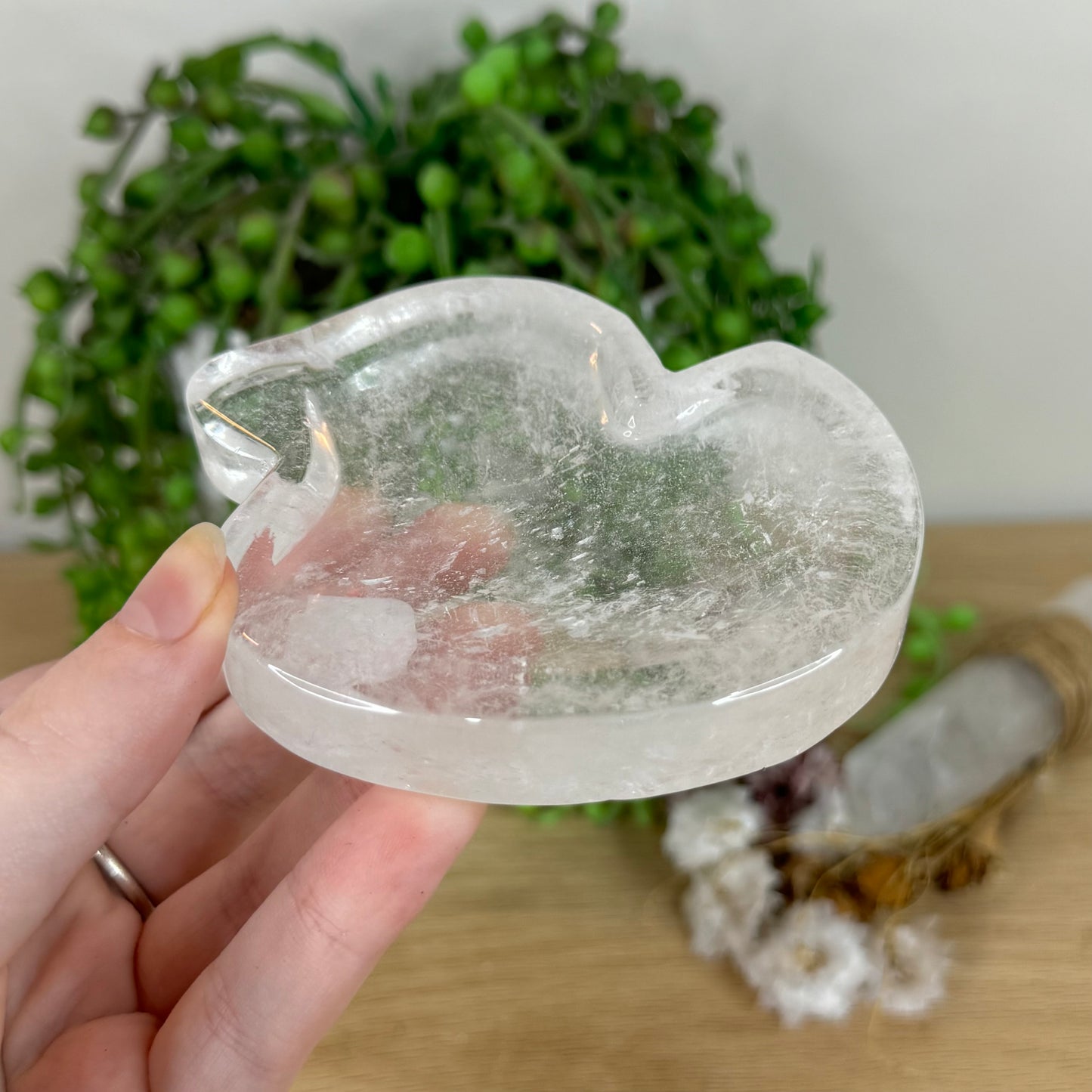 Clear Quartz Duck Bowl (N345)