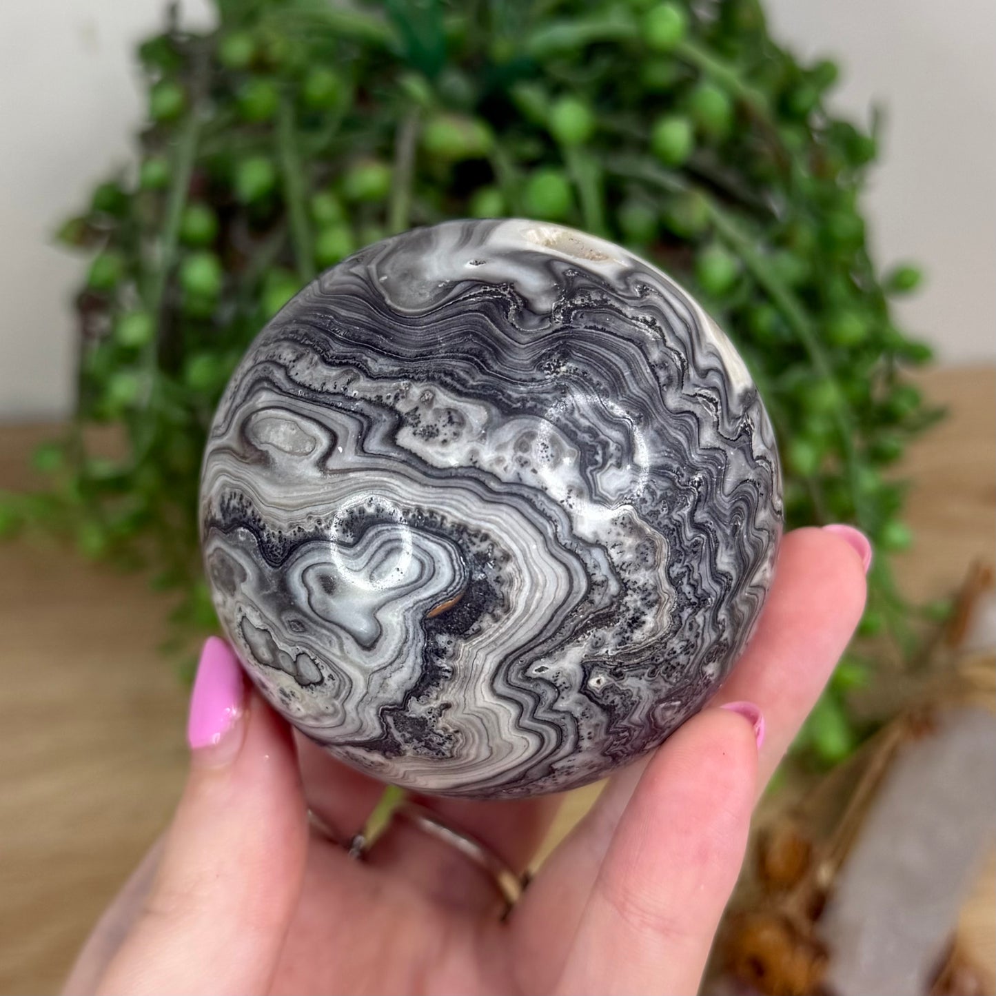 Dendritic Calcite Sphere (X568)