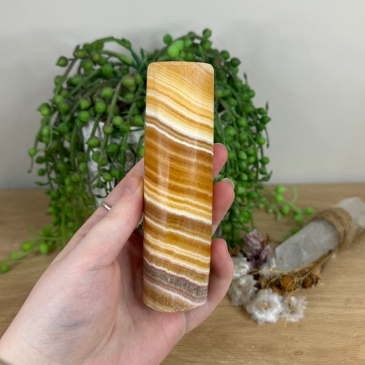 Yellow Calcite Cylinder (N687)