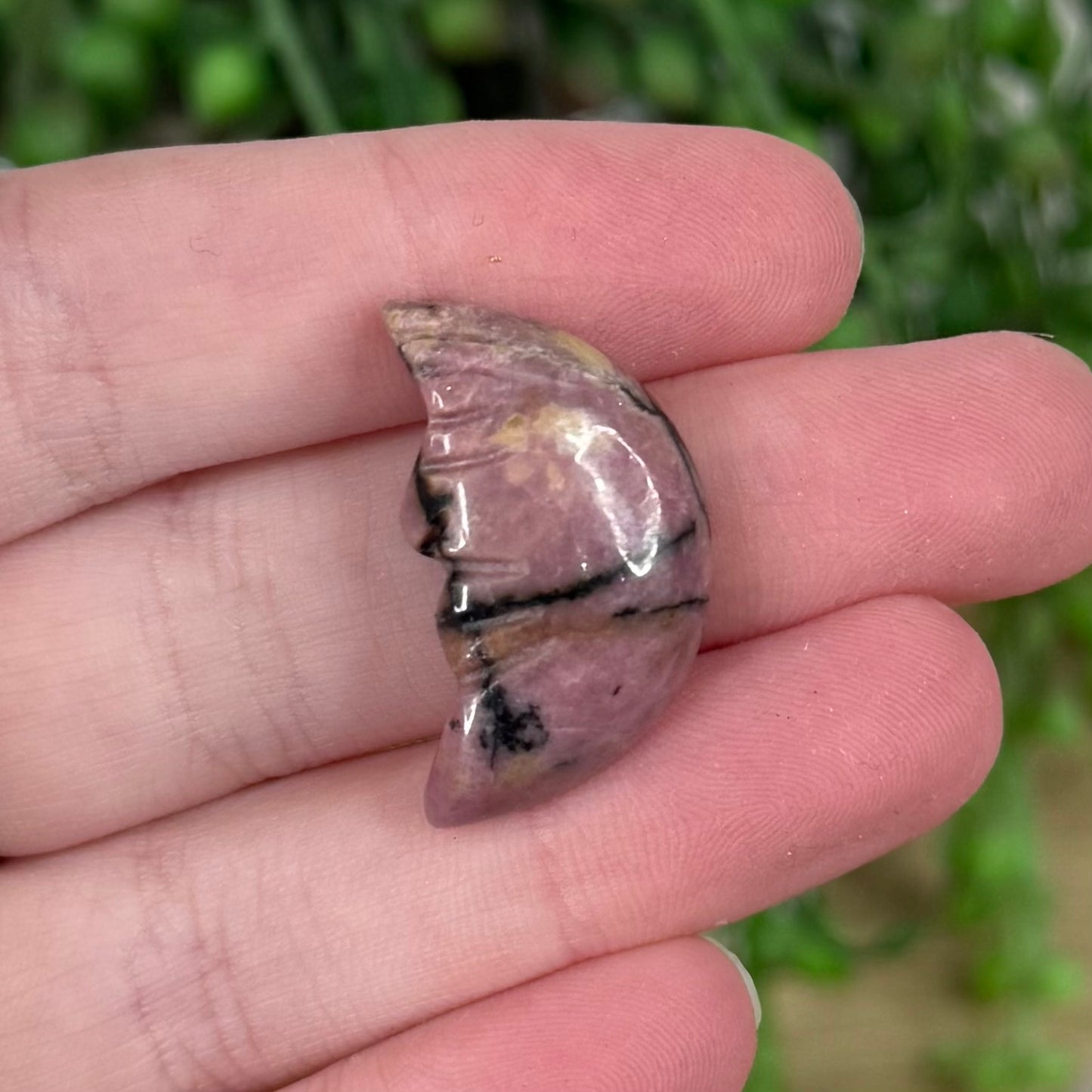 Rhodonite Small Moon Face