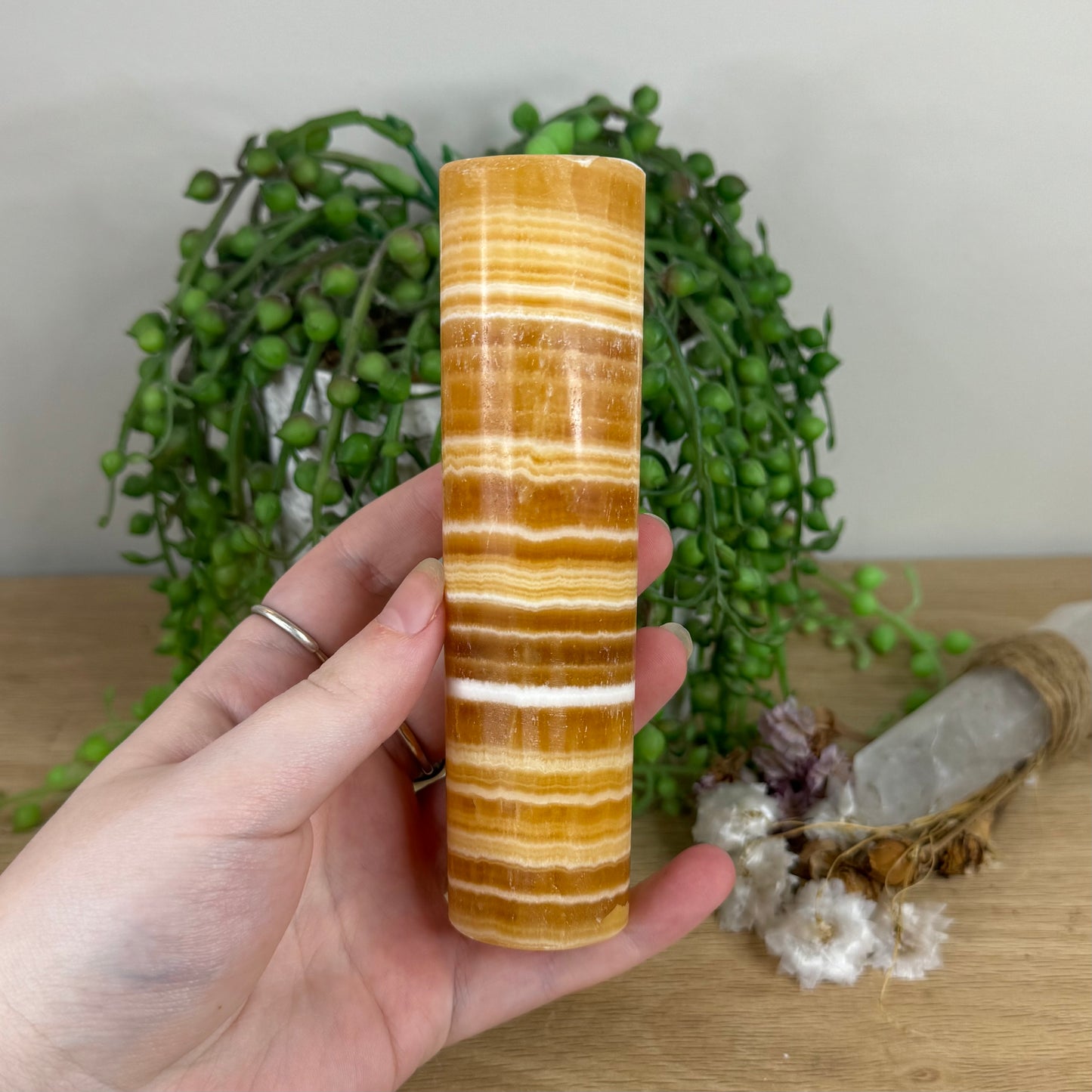 Yellow Calcite Cylinder (N688)