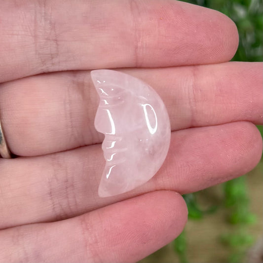 Rose Quartz Small Moon Face