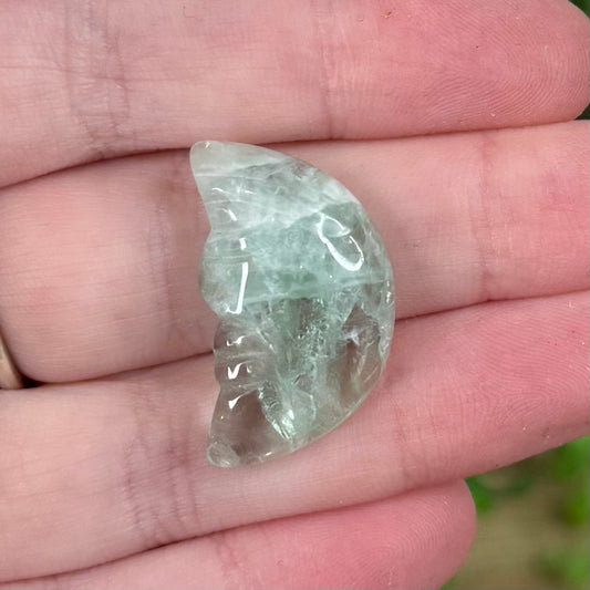 Green Fluorite Small Moon Face 1