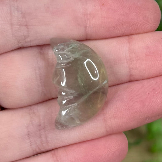 Green Fluorite Small Moon Face 2