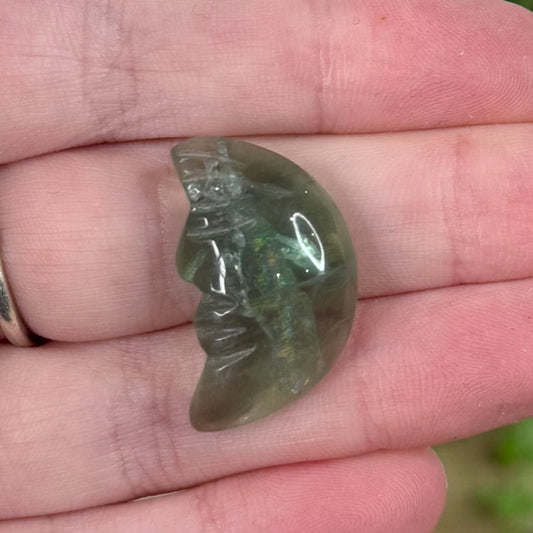Green Fluorite Small Moon Face 3