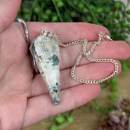 Moss Agate Pendulum 2