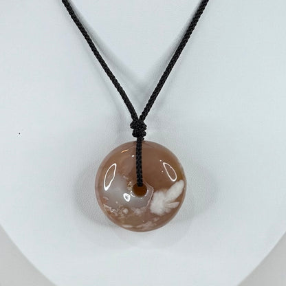 Flower Agate Necklace (M221)