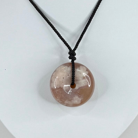 Flower Agate Necklace (M223)