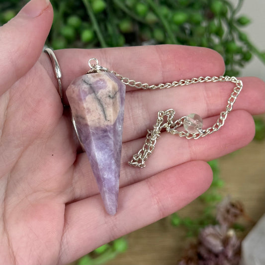 Lepidolite Pendulum 2