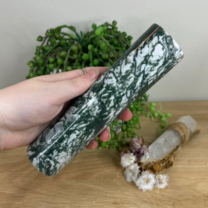 Moss Agate Cylinder (N288)
