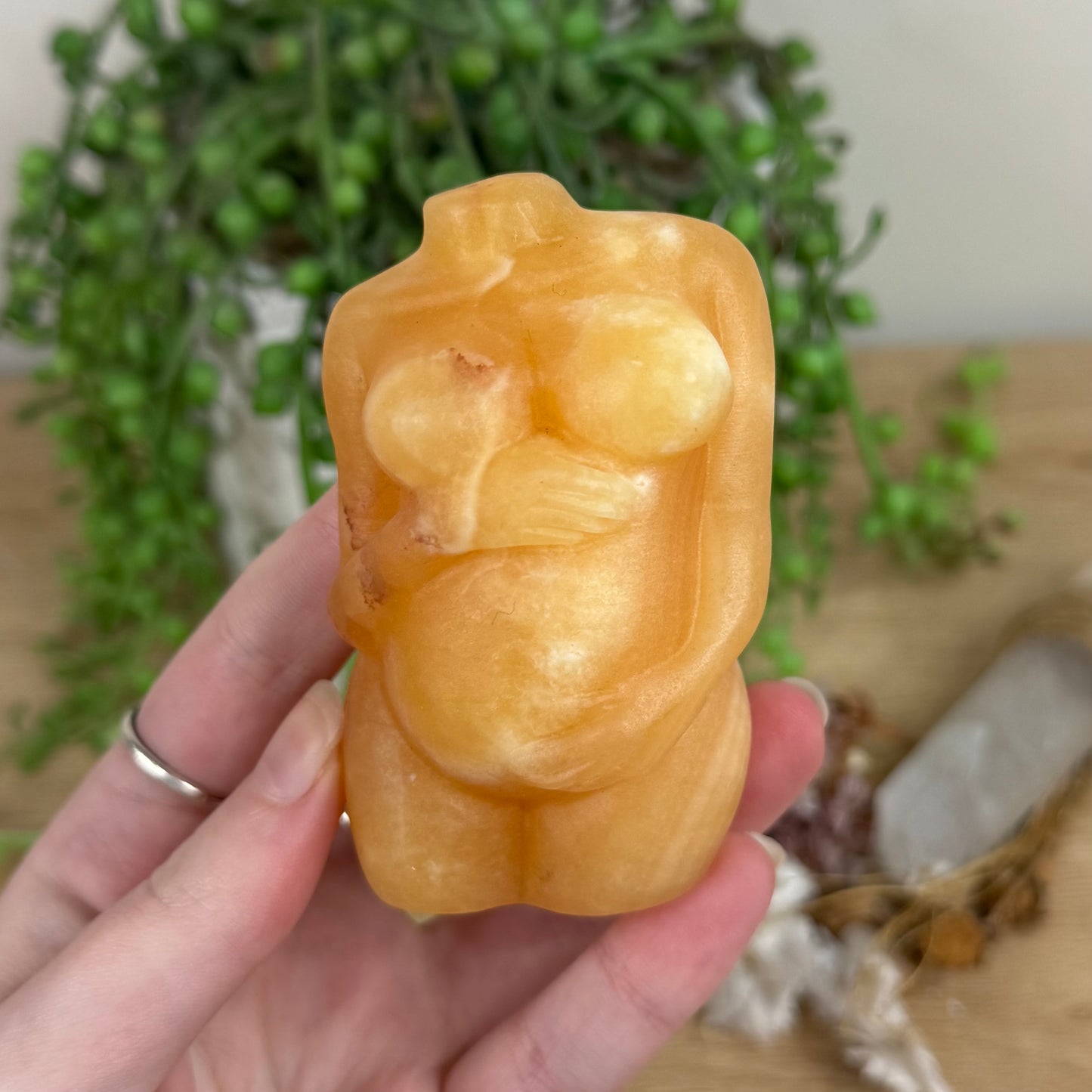 Yellow Calcite Pregnant Body (R737)