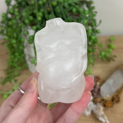 Clear Quartz Pregnant Body (R735)