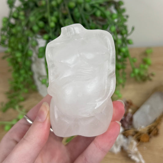 Clear Quartz Pregnant Body (R735)