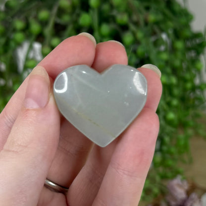 Green Moonstone Heart (N101)