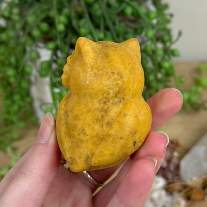Yellow Mud Stone Owl (R743)