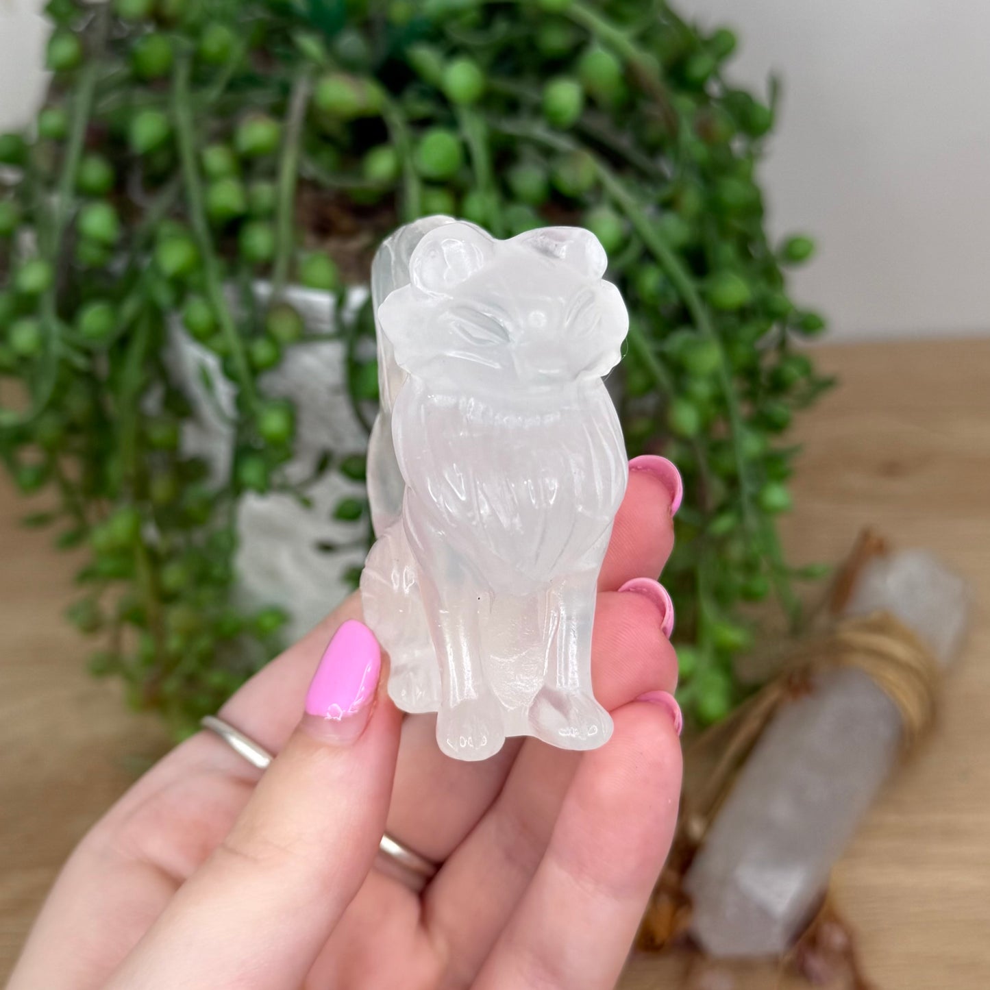 Clear Quartz Fox (X624)