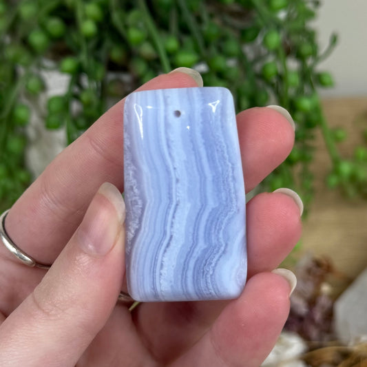 Blue Lace Agate Pendant (R759)