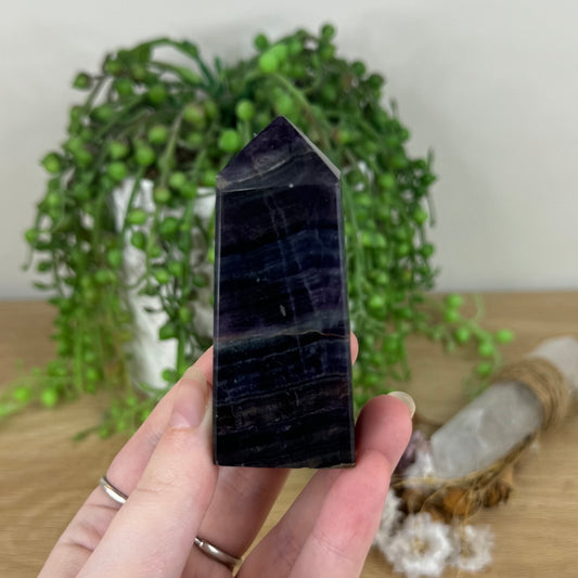Rainbow Fluorite Point (N355)