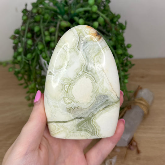 Green Maligano Jasper Arch Free Form (X617)